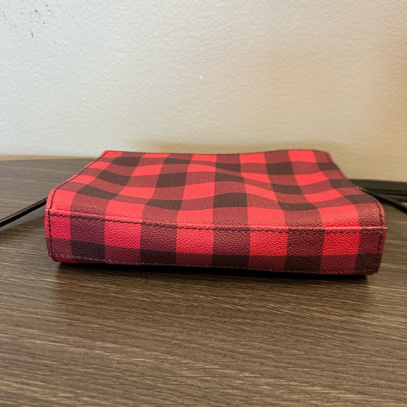 Dooney & Bourke Kenzie Buffalo Plaid Leather Crossbody Purse Bag - Picture 11 of 13